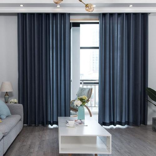 Linen Blackout Curtain Fabrics for Living Room