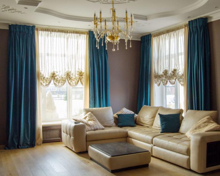 Modern Turquoise curtains