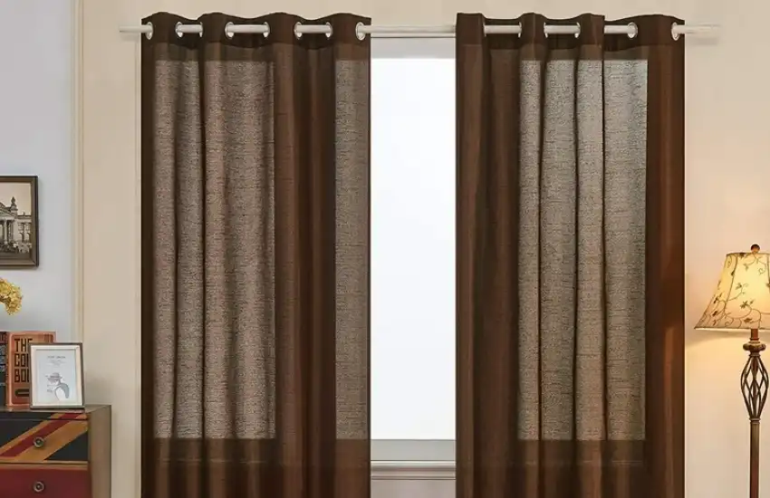 Silk Material Sheer Curtains