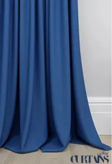 Ascot Blue Room Darkening Curtains