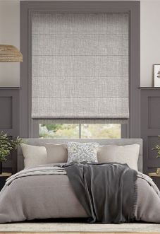 Grey Wash Roman Blind
