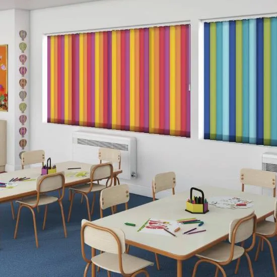 Colorful School Blinds for Nursery Class