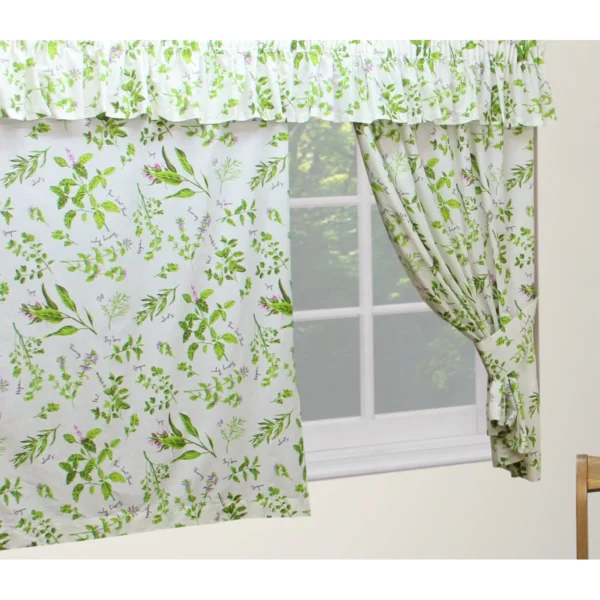 Botanical Herbs Design Curtains (2 Panels) - Image 2