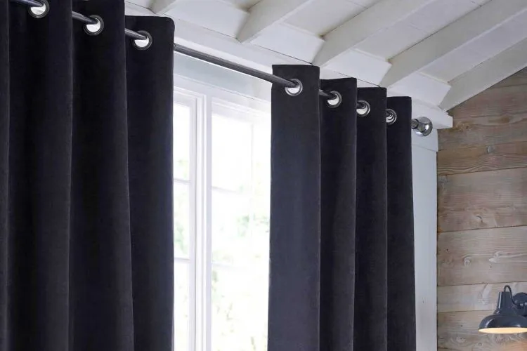 High Quality Eyelet Curtains Installed in a Room