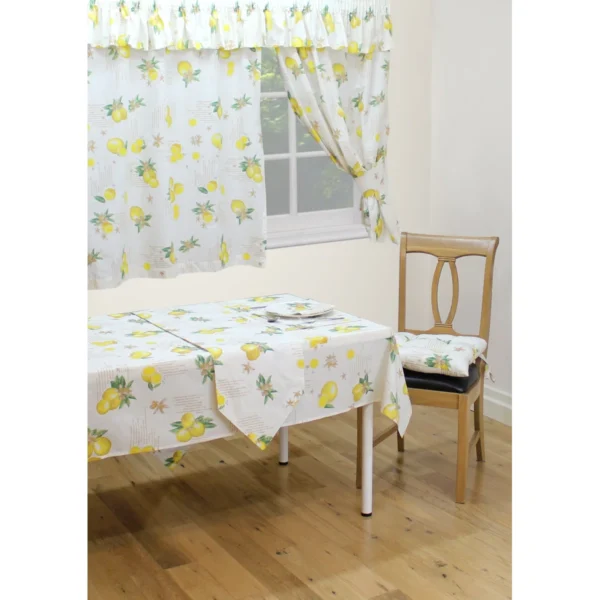 Lemons Whitlock Window Curtain Pair with Tiebacks - Image 2