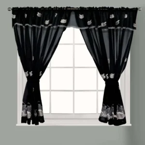 Ruffled Kitchen Curtains 122cm