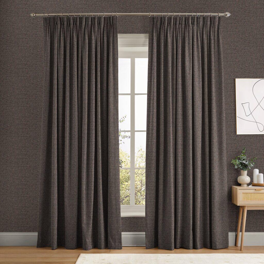 Albion Texture Chocolate Curtain