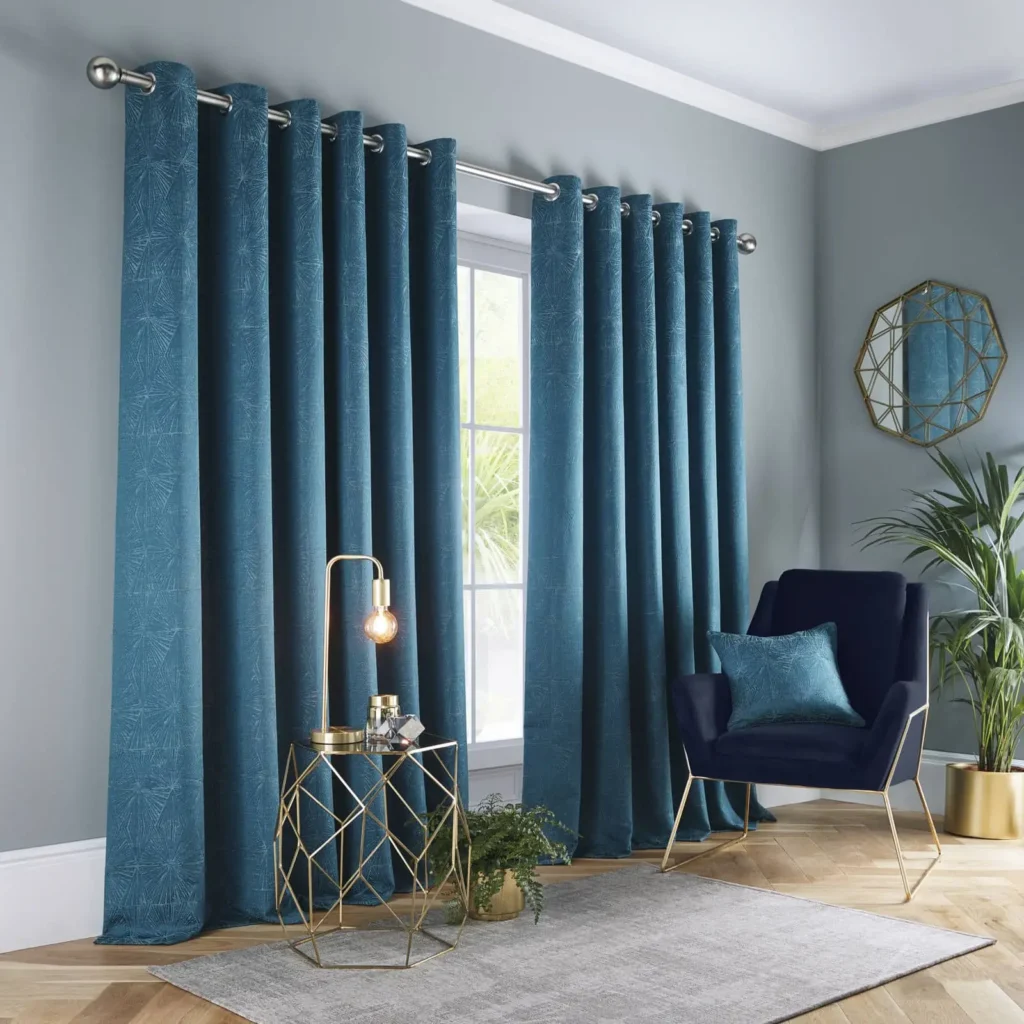 Amari Kingfisher Ready Made Curtains