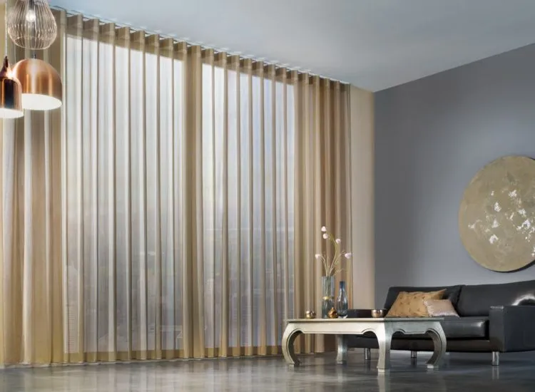 Custom Made Sheer Curtains in a Luxury Villa