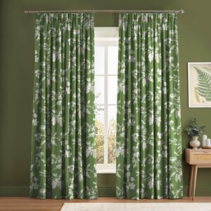 Garden Vine Apple Green Curtain