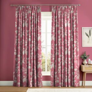 Garden Vine Pink Curtain