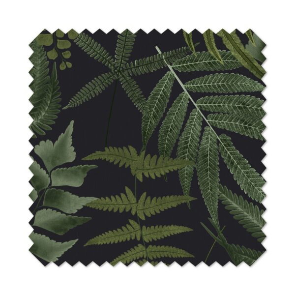 Midsummer Fern Black Curtains