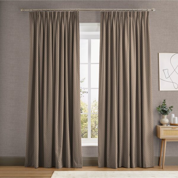 Rustic Ikat Natural Curtains