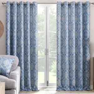 Vivianna Blue Ready Made Curtains