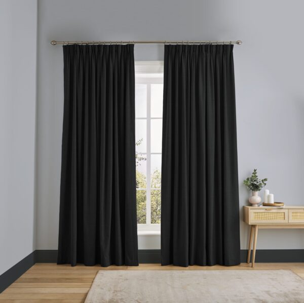 Wallace Charcoal Curtains