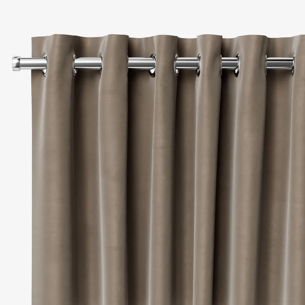Cambridge Velvet Blackout Biscuit Curtains