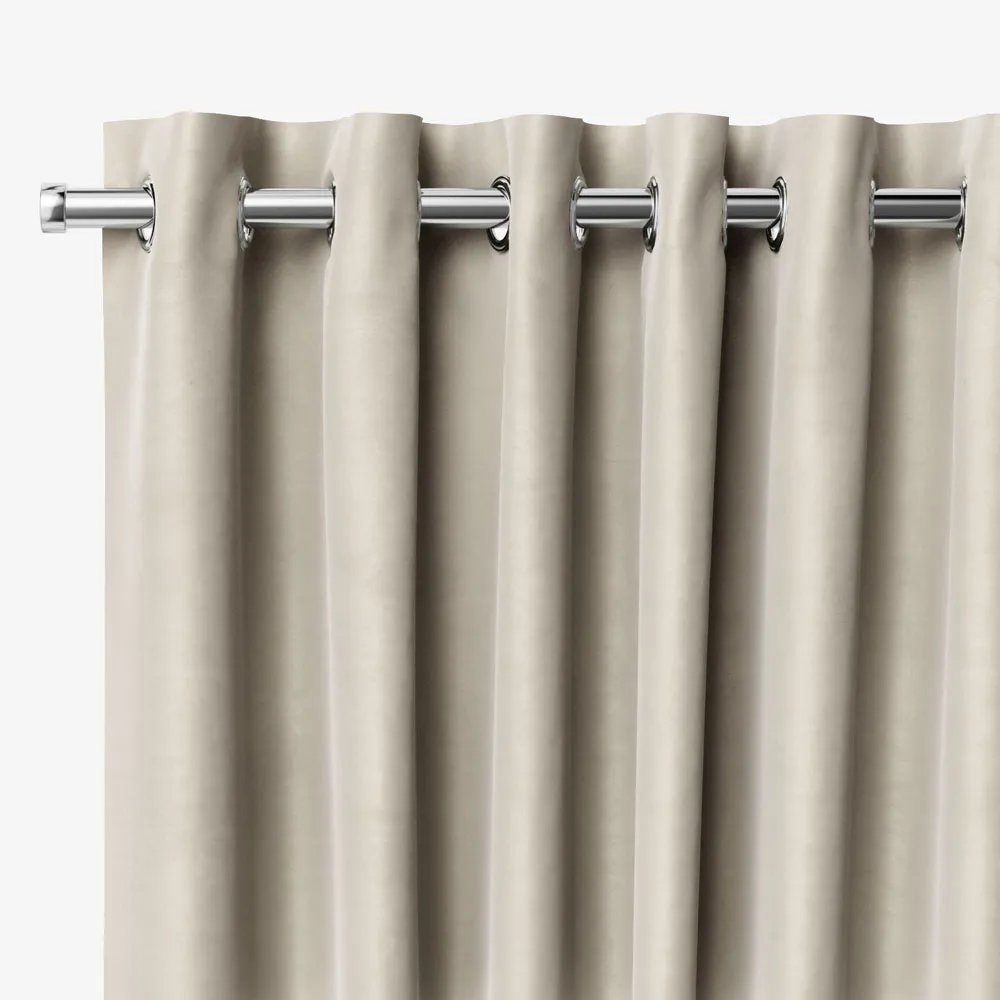 Cambridge Velvet Blackout Natural Curtains