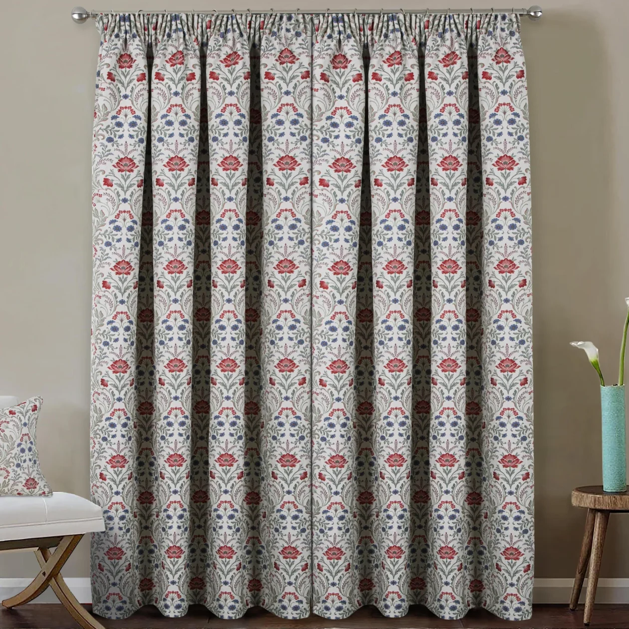 Cotswold Thermal Ready Made Blackout Curtains Red