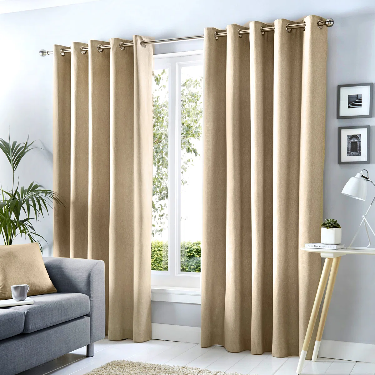 Cotton Blend Room Darkening Curtain