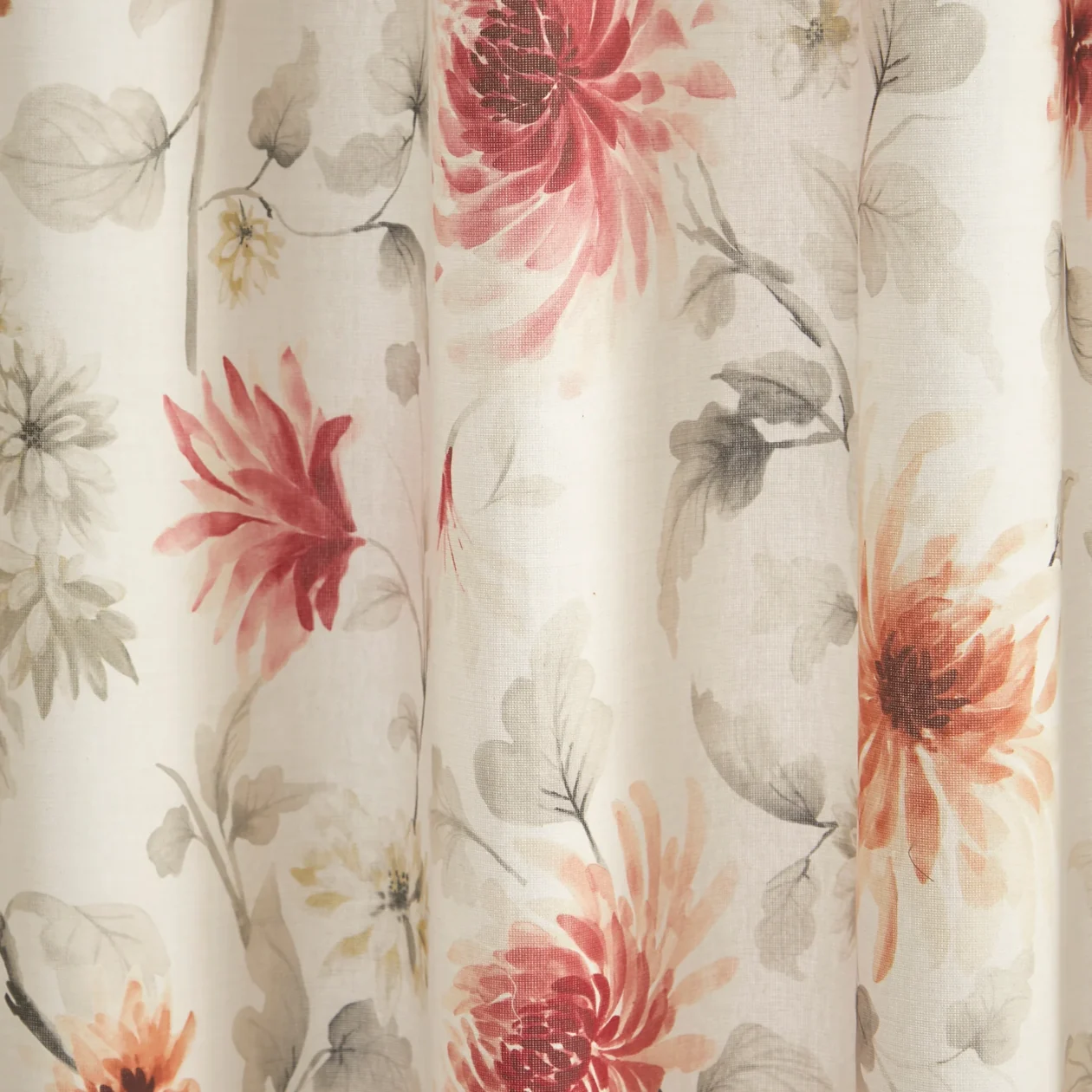 Dreams & Drapes Nadia Ready Made Eyelet Curtains Red