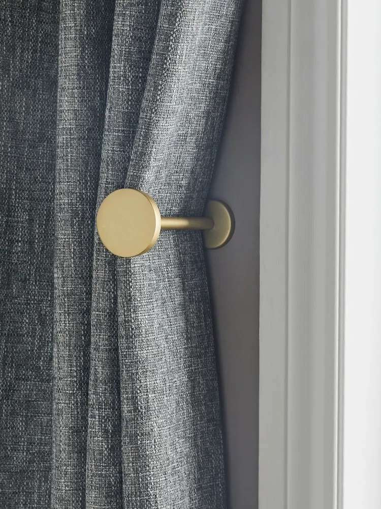 Gold Next Set of 2 Stud Curtain Holdbacks