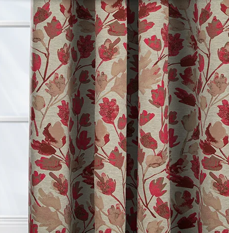 Jacintha Rosso Curtain