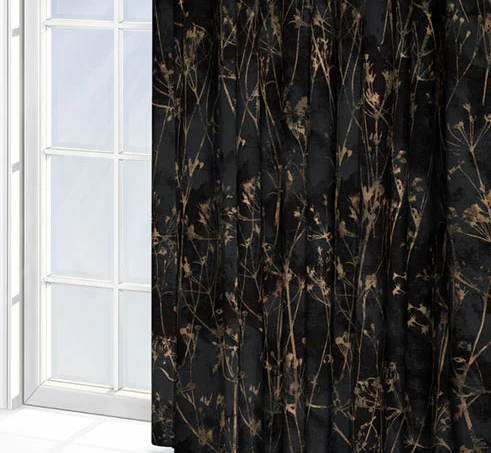 KAI Hana Ebony Curtains