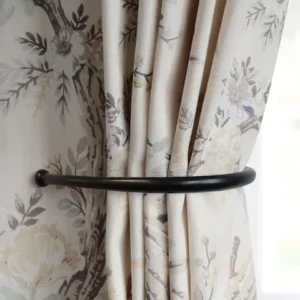 Laura Ashley Black Set of 2 Ball End Curtain Holdback