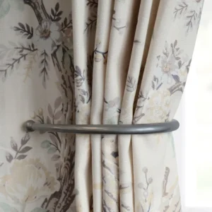 Laura Ashley Grey Set of 2 Ball End Curtain Holdbacks