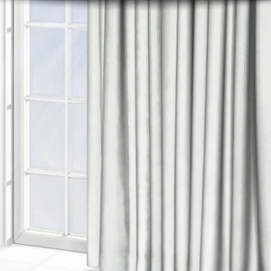 Mono Stripe White Curtain