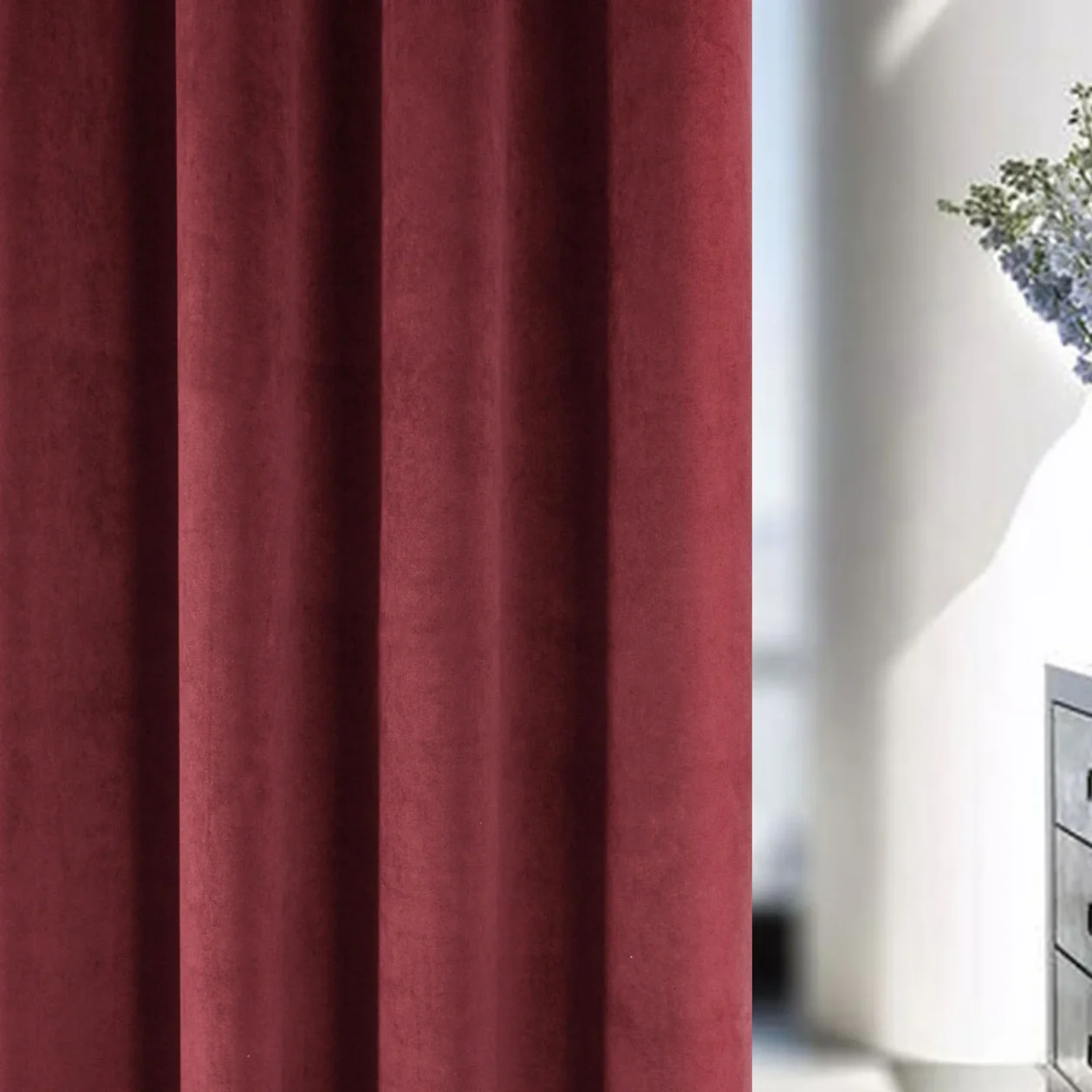 Oxford Velvet Thermal Blackout Curtains
