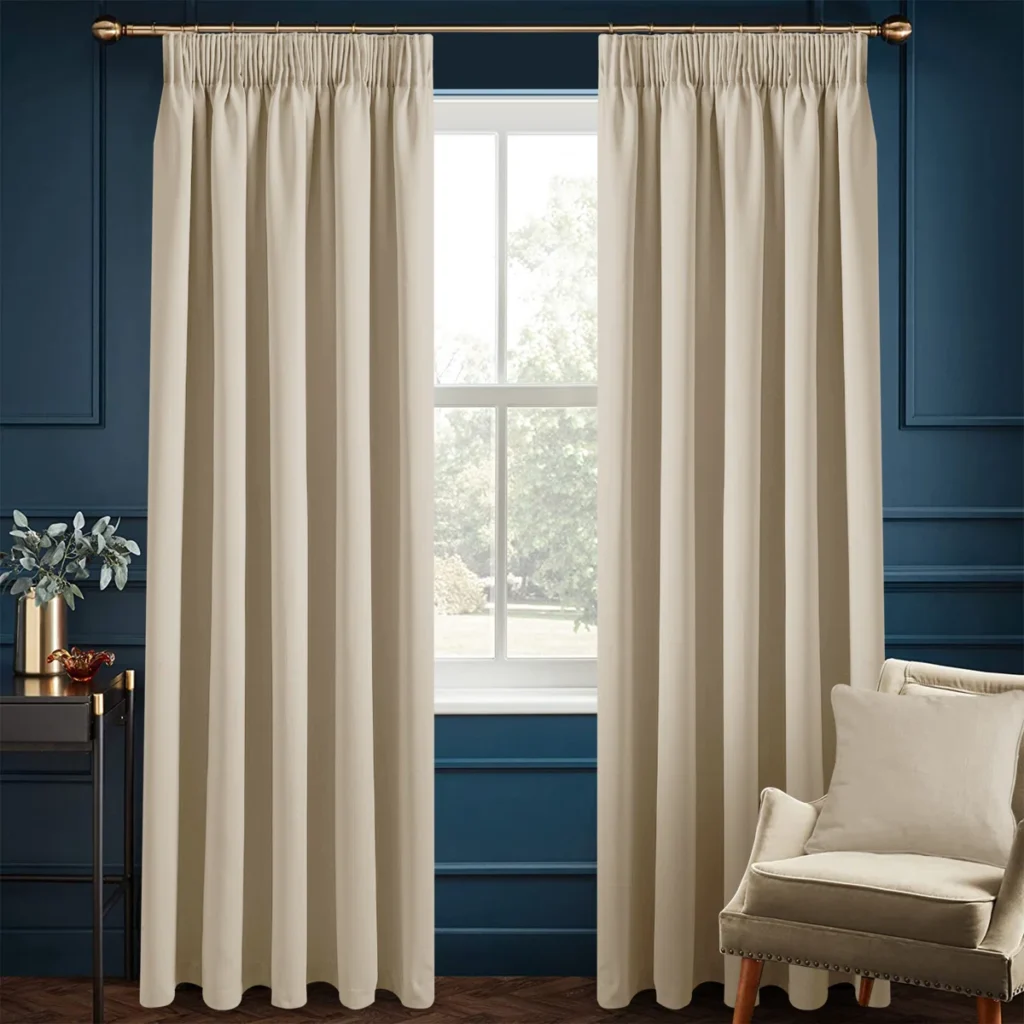 Pencil Pleat Room Darkening Curtains