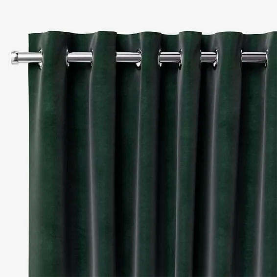 Velvet Forest Green Curtains