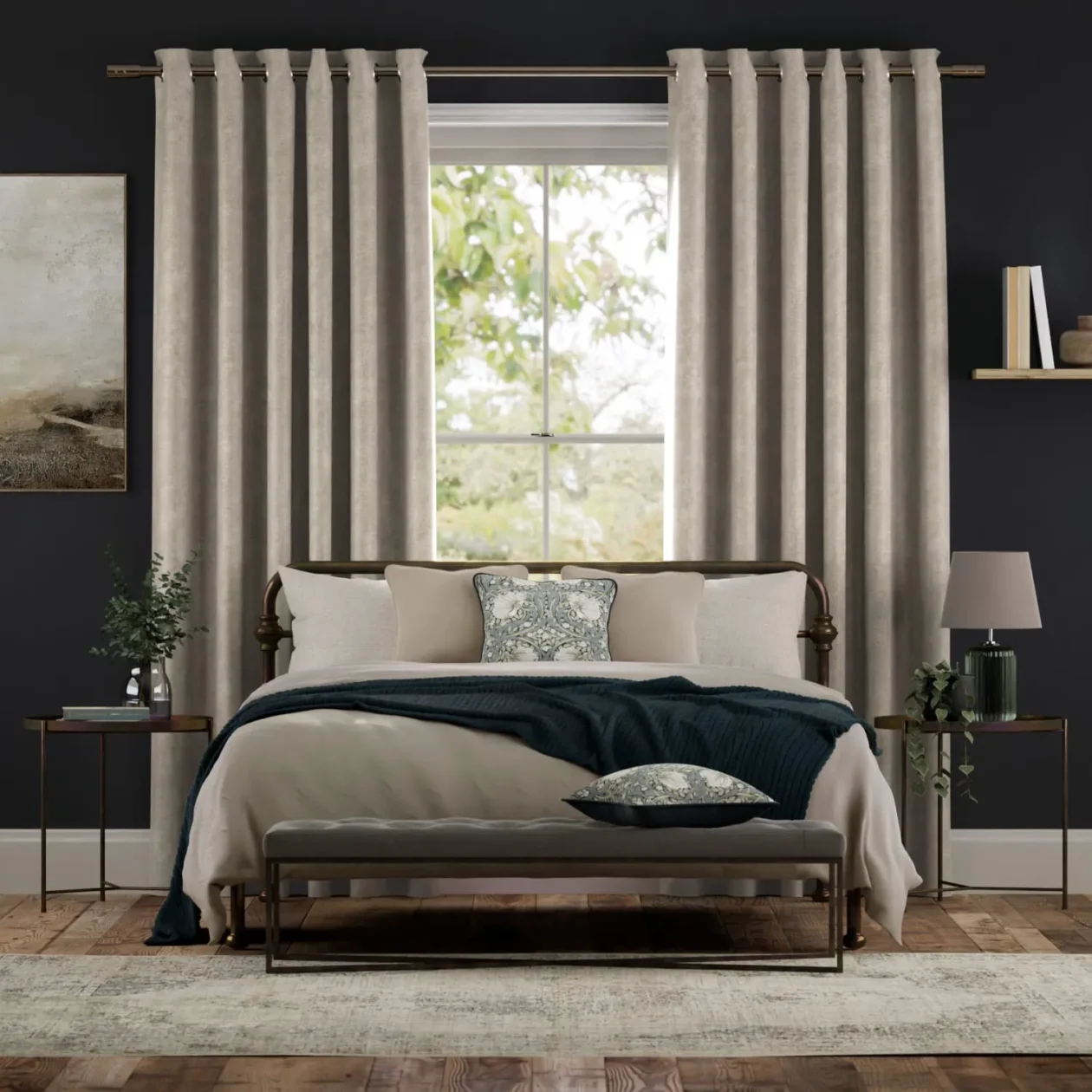 Walcot Chenille Stone Curtains