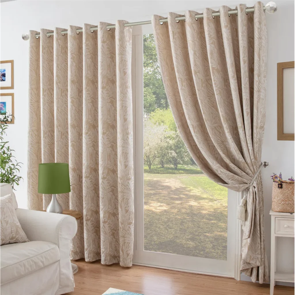 Zamora Chenille Jacquard Ring Top Curtains