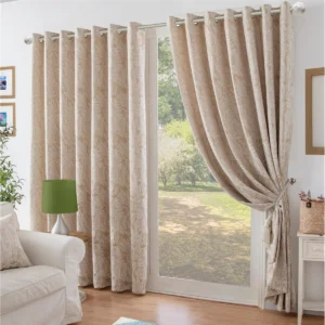 Zamora Chenille Jacquard Ring Top Curtains