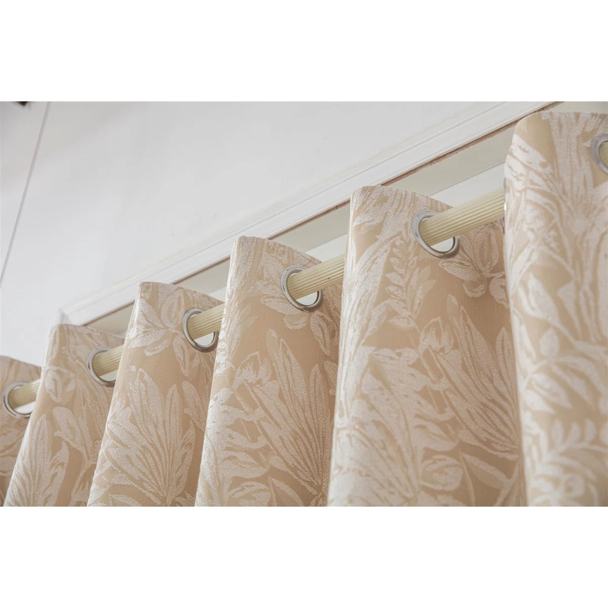 Zamora Chenille Jacquard Ring Top Curtains