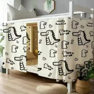 2 Pack Cute Bottom Bunk Bed Curtain – Crocodile