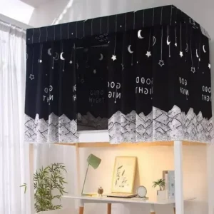 2 Pieces Upper Bottom Bunk Bed Curtains