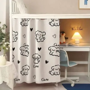 2 pack Cute Bottom Bunk Bed Curtain – Puppy