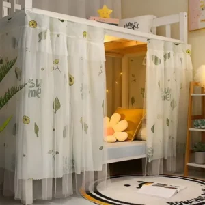 LAMIRO Bottom Bunk Bed Curtains