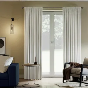 Laura Ashley Candy Stripe, French Navy Curtains