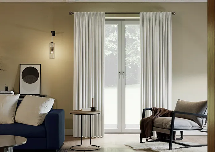 Laura Ashley Candy Stripe, French Navy Curtains