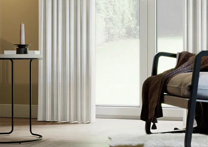 Laura Ashley Candy Stripe, French Navy Curtains