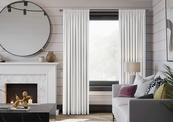 Medina White Curtains