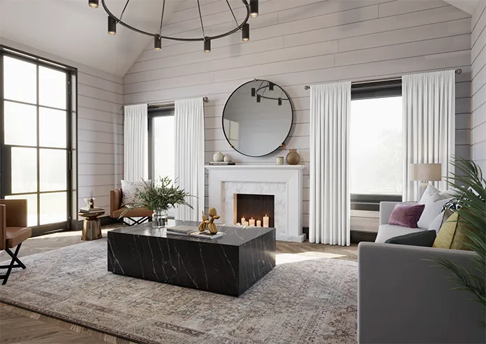 Medina White Curtains