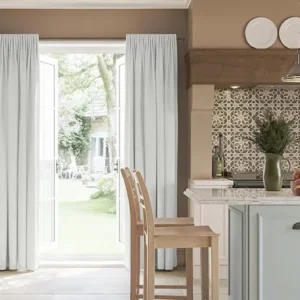 Melrose Blackout Soft White Curtains