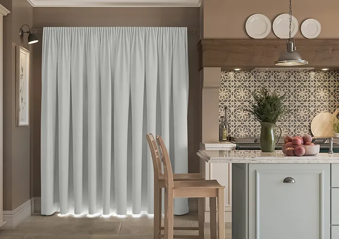 Melrose Blackout Soft White Curtains