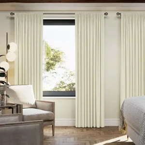 Shima Faux Silk Oyster Curtains