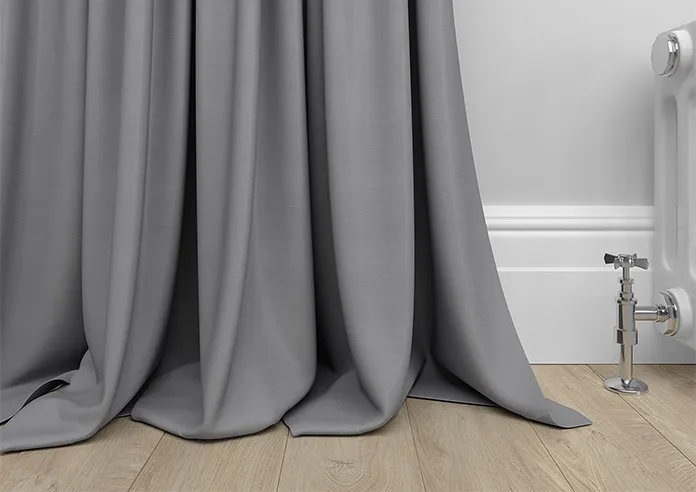 Shima Faux Silk, Platinum Curtains